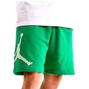 NWT Nike Jordan Essentials Green Jumpman Fleece Shorts